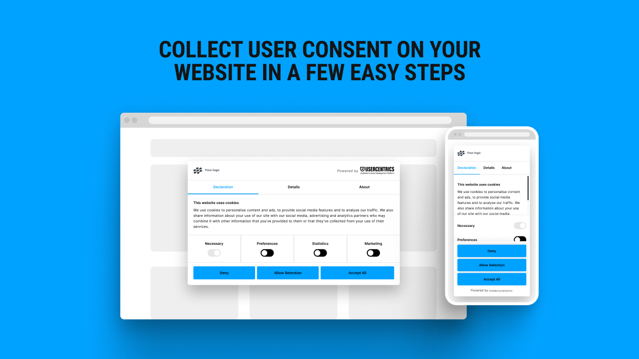 screenshot of Cookiebot CMP